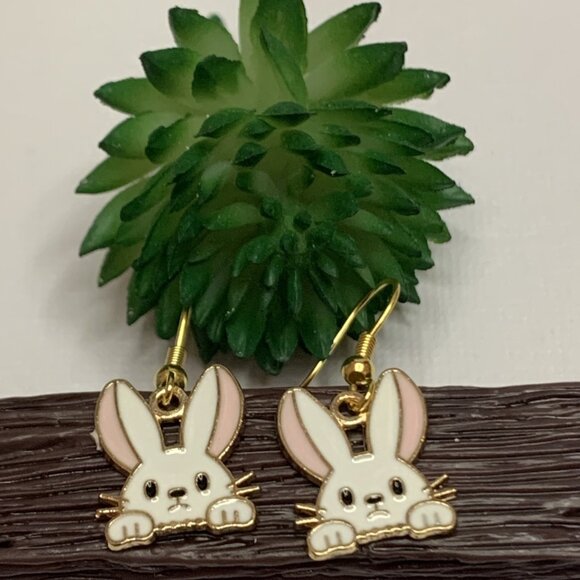 Bunny Earring, Easter Bunny, Easter Basket Gift, Gift, Rabbit, Easter Earring - Picture 2 of 4